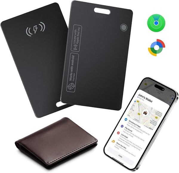 StrideSafe™ lokaliseringskort för plånbok – Apple Find My och Google Find Hub