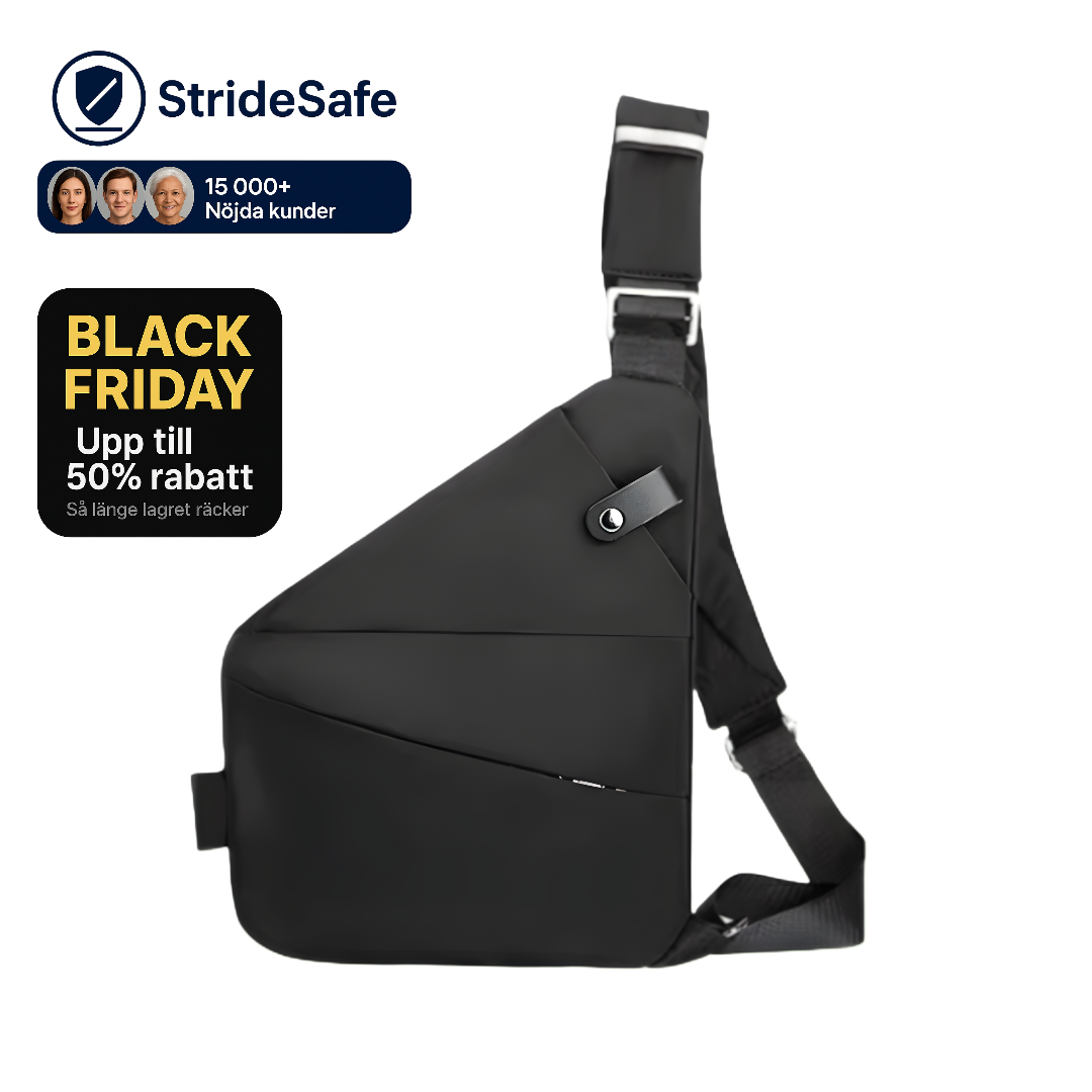 StrideSafe™ Multifunktionell Anti-stöld Crossbody Väska