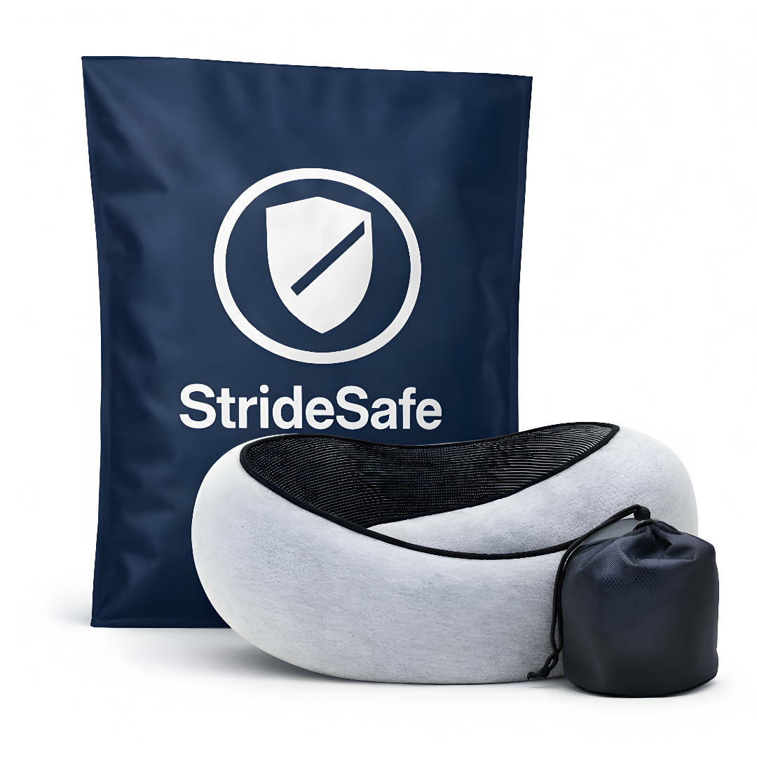 StrideSafe™ Nackkudde – Sov tryggt och bekvämt!