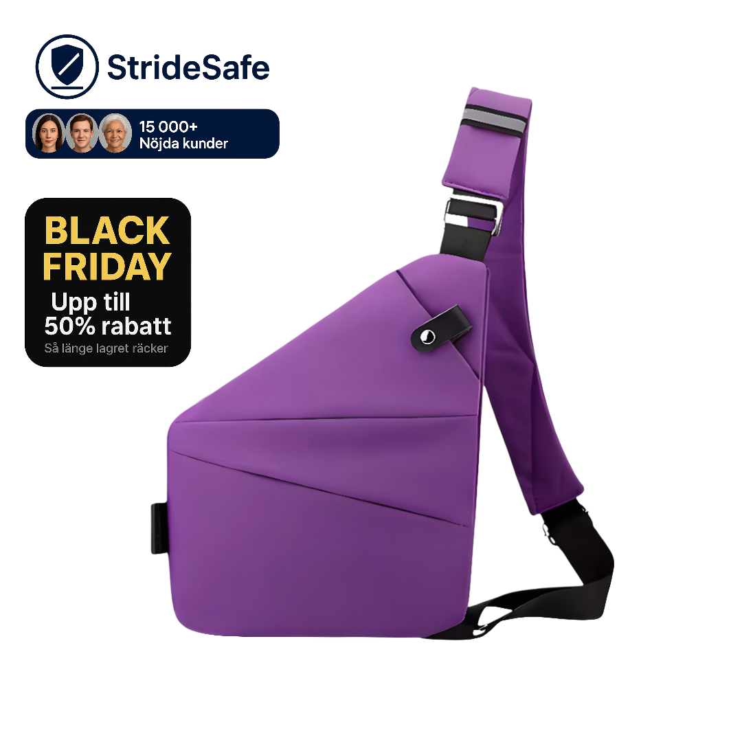 StrideSafe™ Multifunktionell Anti-stöld Crossbody Väska